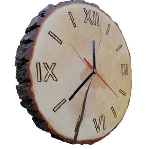 Zegar plaster drewna rcznie robiony NA PREZENT - 2874757045