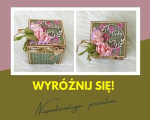 Exploding box urodziny lub komunia chrzest personalizacja - 2861161237