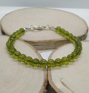 Bransoletka z naturalnych peridotw (chryzolitw) - 2872449536