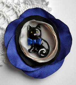 Kotek Niecnotek - Broszka z Kolekcji Masquerade - 2866429014