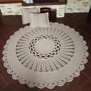 Komplet - dywan 160cm + 2 poduszki 40cmx40cm - 2867671545