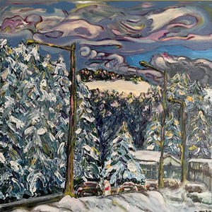 Obraz akrylowy Krajobraz zimowy - 2877555827