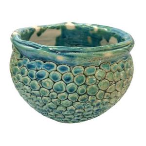 Doniczka Ceramiczna Handmade Zielone SPA - 2877909387