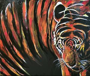 Obraz akrylowy "Tiger, tiger burnig bright..." - 2878732484