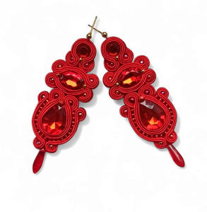 Kolczyki sutasz Nane Sutasz red - 2881505173