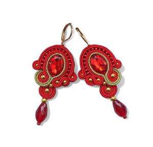 Kolczyki sutasz Nane Sutasz red i gold - 2881505174
