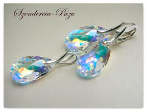 Komplet Swarovski Pear Shaped 22mm Crystal AB