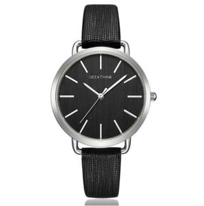 Delikatny zegarek damski GeekThink - srebrno-czarny - 2860446827