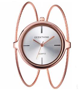 Subtelny zegarek Geekthink - rose gold - 2860446831