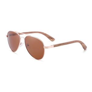 Drewniane okulary przeciwsoneczne Niwatch Musca Brown - 2860447048