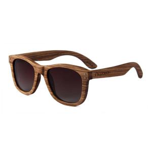 Drewniane okulary przeciwsoneczne Niwatch Gemini Brown - 2860447056