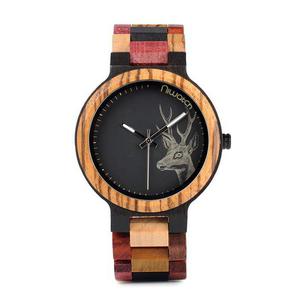 Zegarek drewniany Niwatch COLOUR deer - tarcza 45 mm - 2869975944