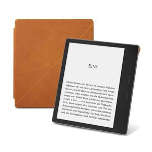 Amazon Kindle Etui Skrzane Premium Kindle Oasis 2 brzowe (2017) z podprk - 2858634021