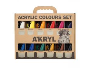 Komplet Farb Akrylowych Renesans Akryl 12 x 100 ml - 2867679197