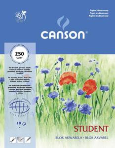 Blok do Akwareli Canson Student 30 x 40 cm 10 ark 250 g - 2872629359