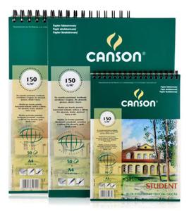 Blok Rysunkowy Canson Student A4 50 ark na Spirali 150 g - 2872629595