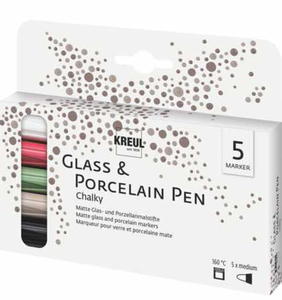 Markery do Porcelany 5 szt Kreul Porcelainpen Chalky - 2872629690