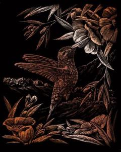 Wydrapywanka Miedziana "Koliber" 20 x 25 cm - 2872630068