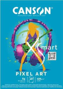 Blok Canson XSmart Pixel Art A4 40 ark 120 g - 2876434557