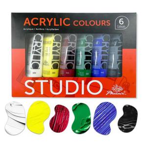 Farby Akrylowe Phoenix Studio 6 X 75 ml - 2880989188