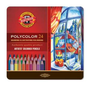 Kredki Polycolor KIN Portret 24 szt. (Metalbox) 3824/PO