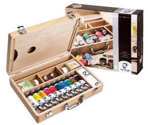 Zestaw Farb Olejnych Talens Van Gogh Basic Box w Kasecie Drewnianej - 2823967436