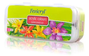 Zestaw Farb Akrylowych Fevicryl Sunflower Kit 10x15 ml - 2823968523