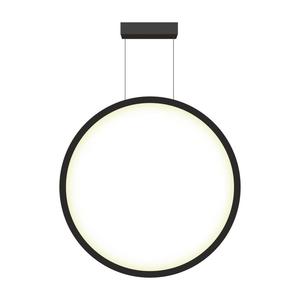 Lampa wiszca Mirror dua 1xLED czarna LP-999/1P L BK - 2877803844