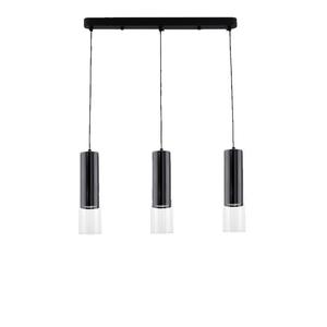 Lampa wiszca Manacor 3xGU10 czarna LP-232/3L BK - 2877692164