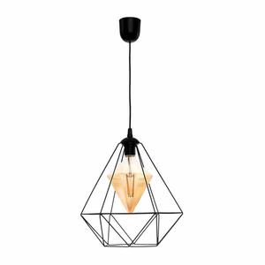 Lampa wiszca ALAMBRE BLACK 1xE27 4W arwka w zestawie - 2876083803