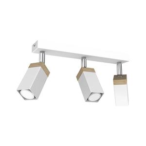 Lampa sufitowa SOLO SAWN WHITE / PATINATED WOOD 3x mini GU10 - 2874393468