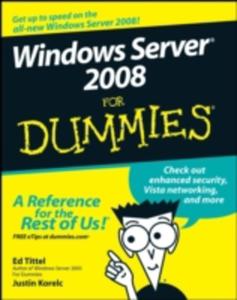 Windows Server 2008 For Dummies - 2856133710