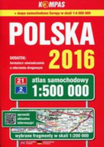 Polska 2016 Atlas Samochodowy 1:500 000 - 2855919642