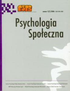 Psychologia Spoeczna 1/2006 - 2845960780
