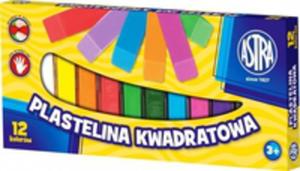 Plastelina Kwadratowa 12 Kolorw Astra - 2856354460