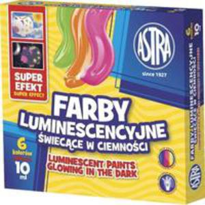 Farby Luminescencyjne 6 Kolorw 10 Ml. - 2856153192