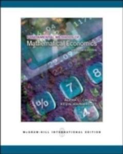 Fundamental Methods Of Mathematical Economics