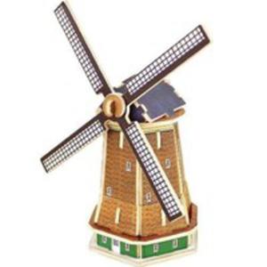 Puzzle Drewniane 3d Holenderski Wiatrak - 2857247543