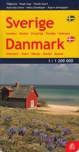 Szwecja Dania Mapa 1:1 200 000