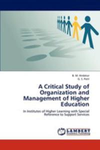 A Critical Study Of Organization And Management Of Higher Education - 2857144236