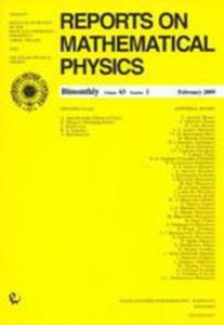 Reports On Mathematical Physics 63/1 2009 - 2846718752