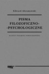 Pisma Filozoficzno Psychologiczne Klasycy Polskiej Nowoczesnoci - 2846071631