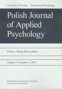 Polish Journal Of Applied Psychology Vol 9 Nr 2 2011 - 2839764654