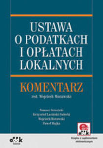 Ustawa O Podatkach I Opatach Lokalnych Komentarz - 2852248283