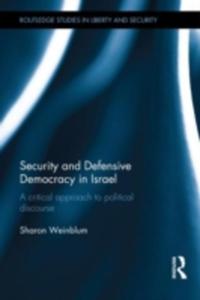 Security And Defensive Democracy In Israel - 2840138482