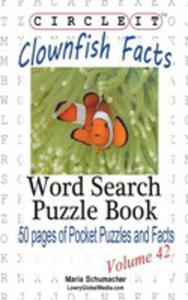 Circle It, Clownfish Facts, Word Search, Puzzle Book - 2853956474