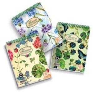 Notes Spirala A5 Pigna Nature Flowers W Kratk 50 Kartek Mix - 2850813490