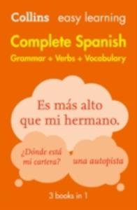 Easy Learning Complete Spanish Grammar, Verbs And Vocabulary (3 Books In 1) - 2845348832