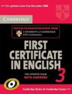 Cambridge First Certificate In English 3 For Updated Exam Self-study Pack - 2839264361