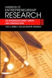 Handbook Of Entrepreneurship Research - 2840045206